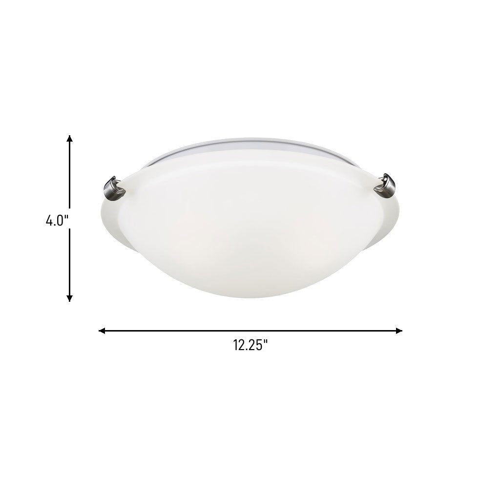 Clip Ceiling Flush Mount Two Light Flush Mount