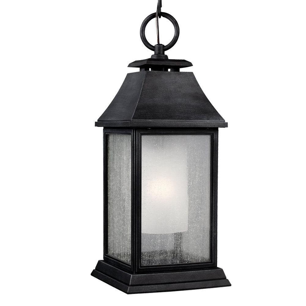 Shepherd One Light Outdoor Pendant in Dark Weathered Zinc