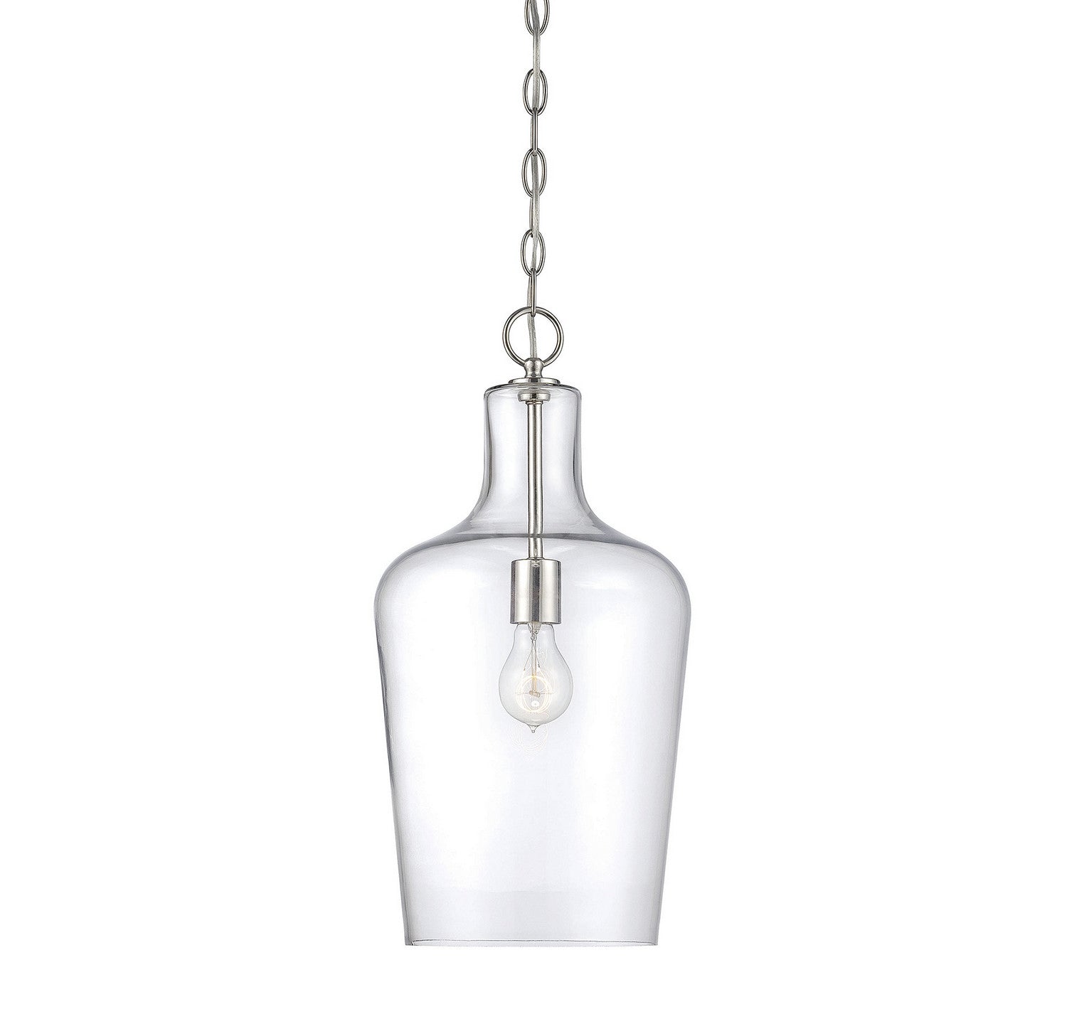 Franklin One Light Pendant in Polished Nickel