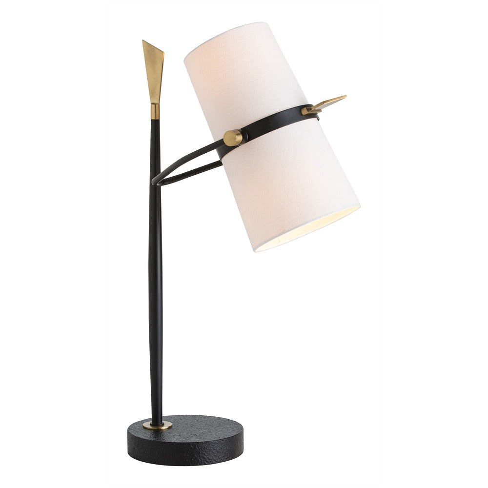 Yasmin Two Light Table Lamp in Antique Black