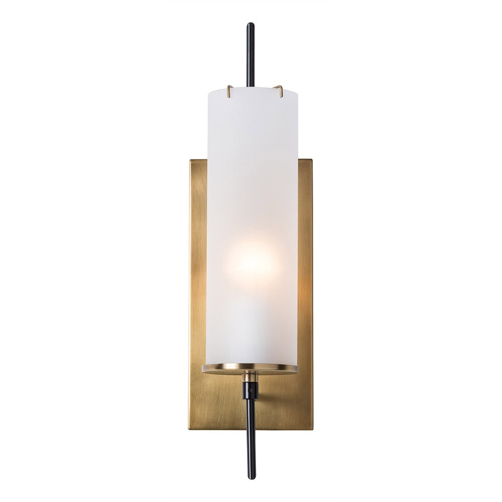 Stefan One Light Wall Sconce in Frosted
