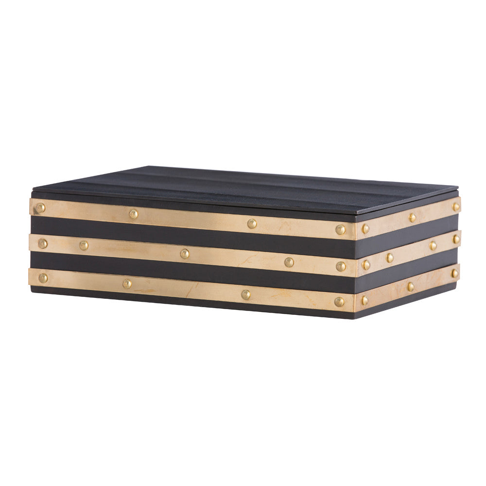 Rinny Box in Natural Iron/Polished Brass