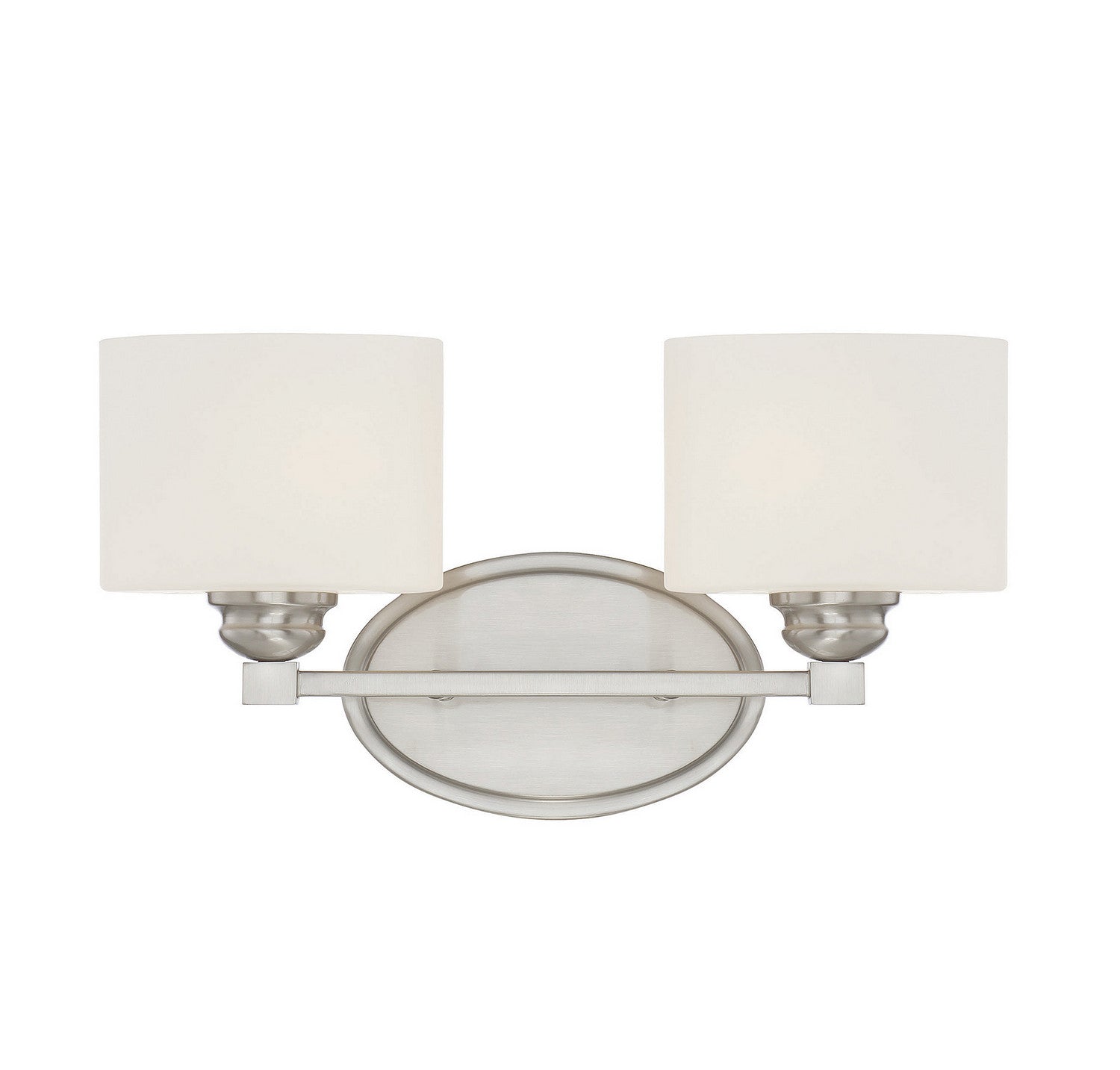 Kane Two Light Bath Bar in Satin Nickel