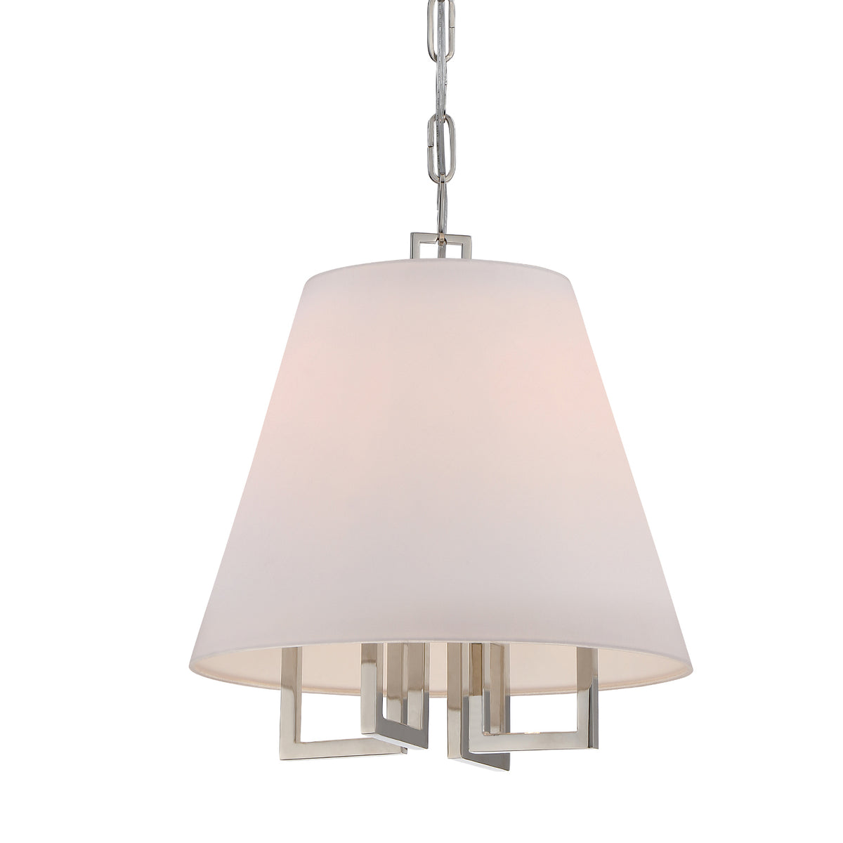 Westwood Four Light Mini Chandelier in Polished Nickel