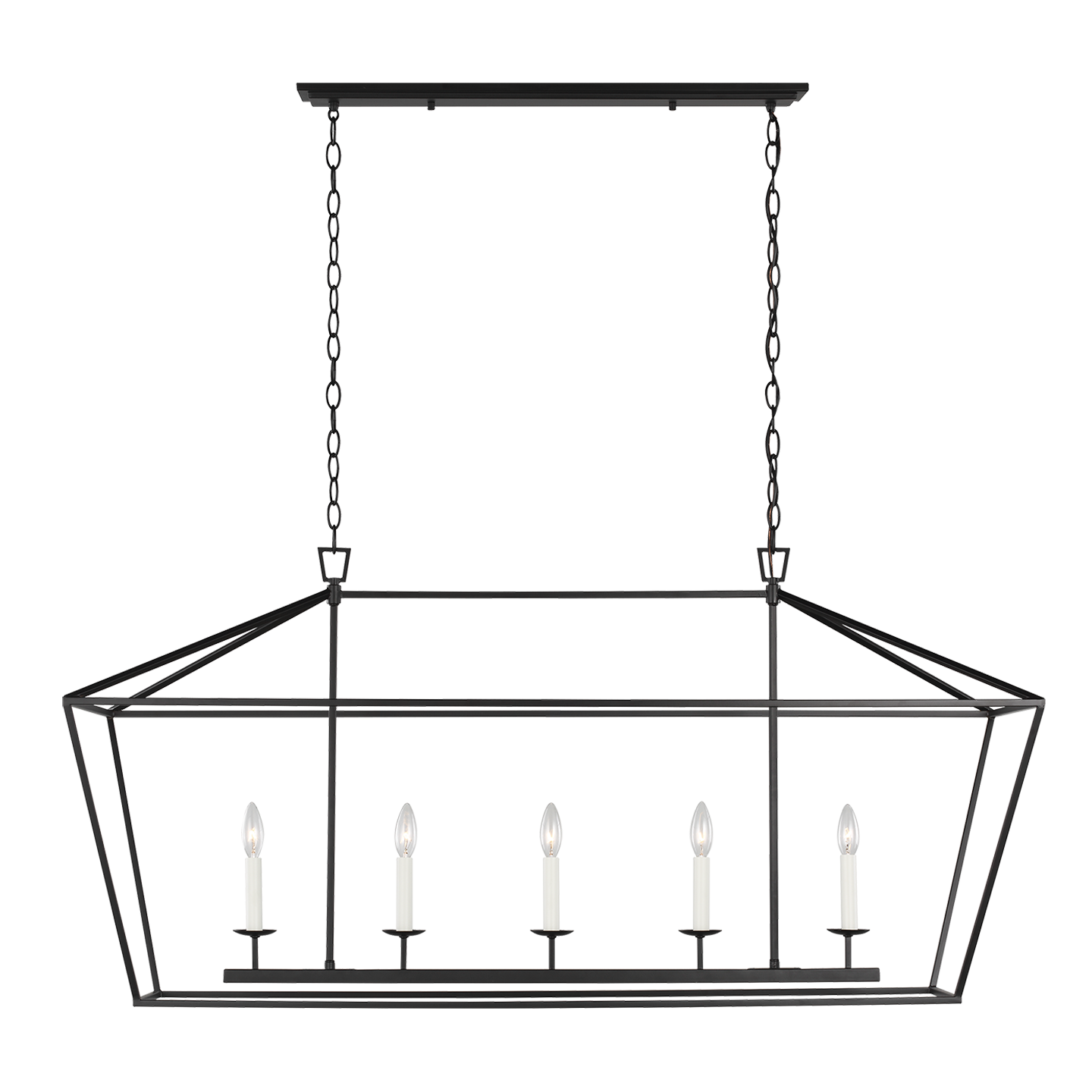 Dianna Five Light Medium Linear Chandelier