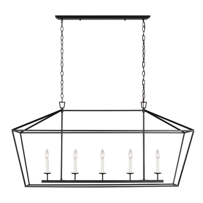 Dianna Five Light Medium Linear Chandelier