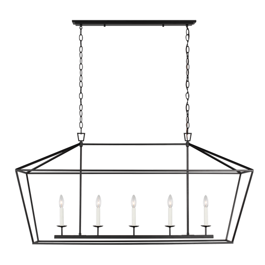 Dianna Five Light Medium Linear Chandelier