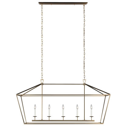 Dianna Five Light Medium Linear Chandelier