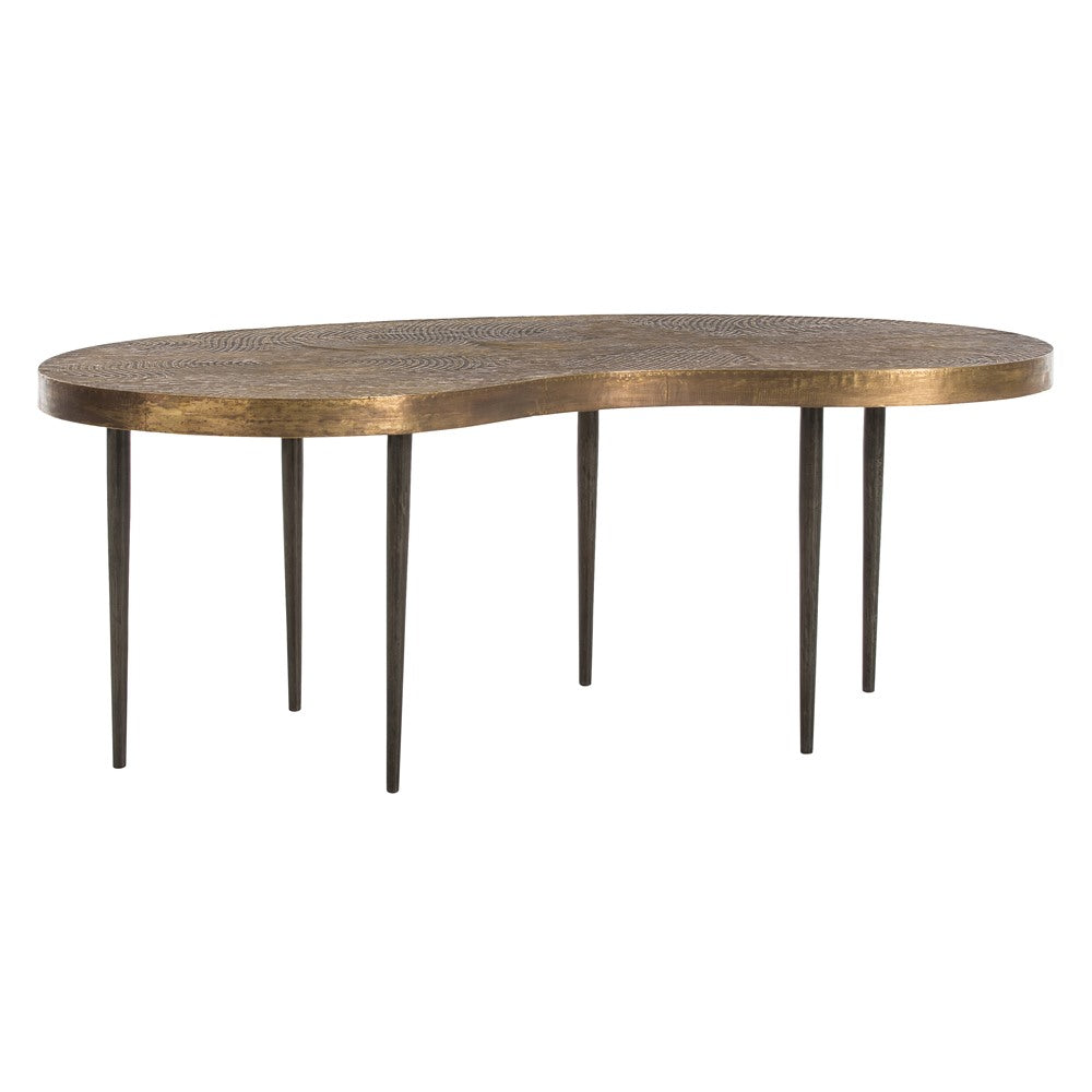 Sloan Cocktail Table in Antique Brass