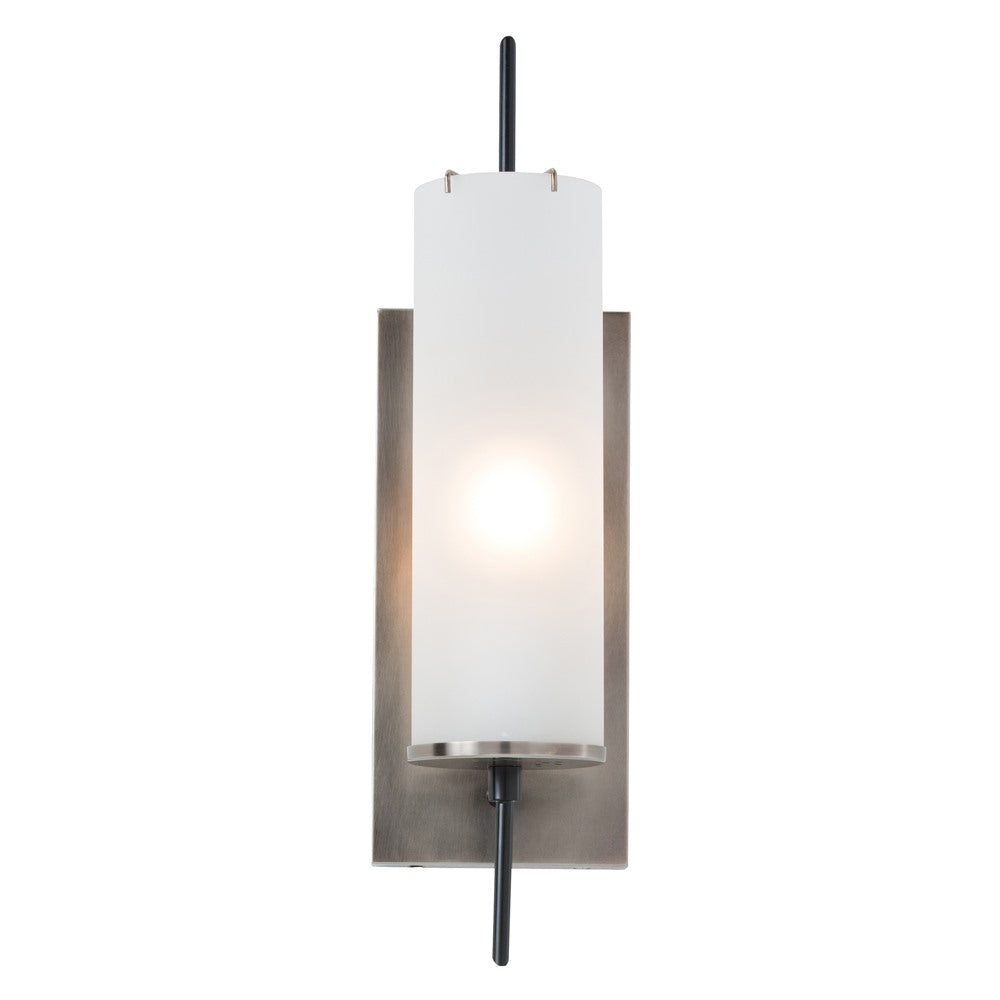 Stefan One Light Wall Sconce in Frosted