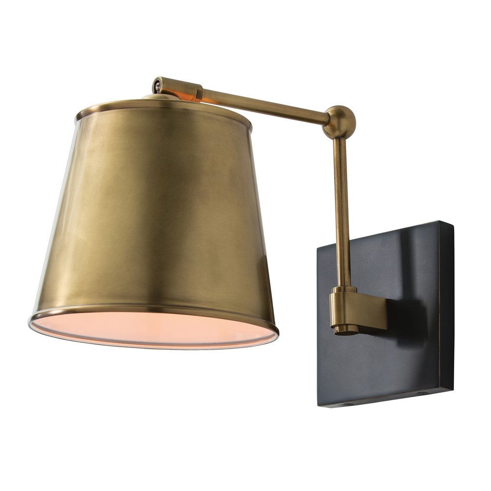 Watson One Light Wall Sconce in Antique Brass