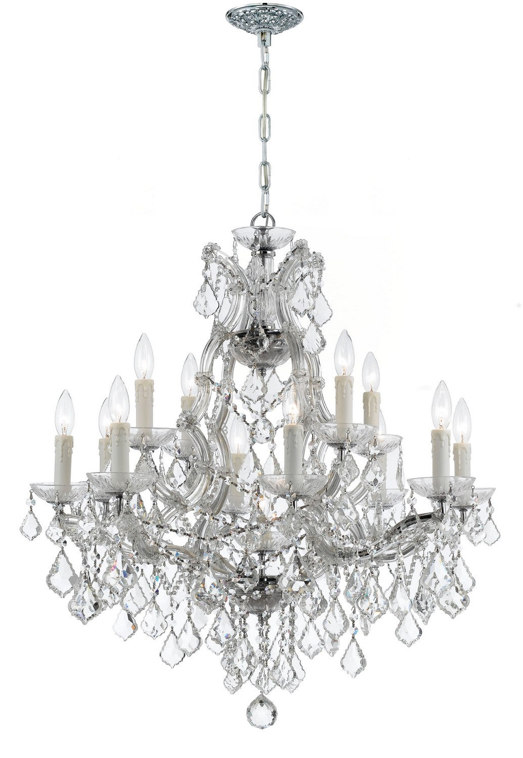 Maria Theresa 13 Light Chandelier in Polished Chrome