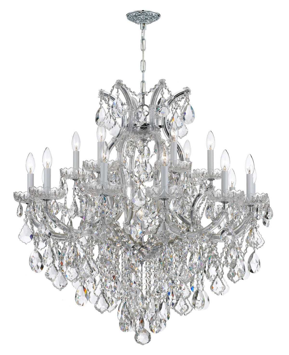 Maria Theresa 19 Light Chandelier in Polished Chrome