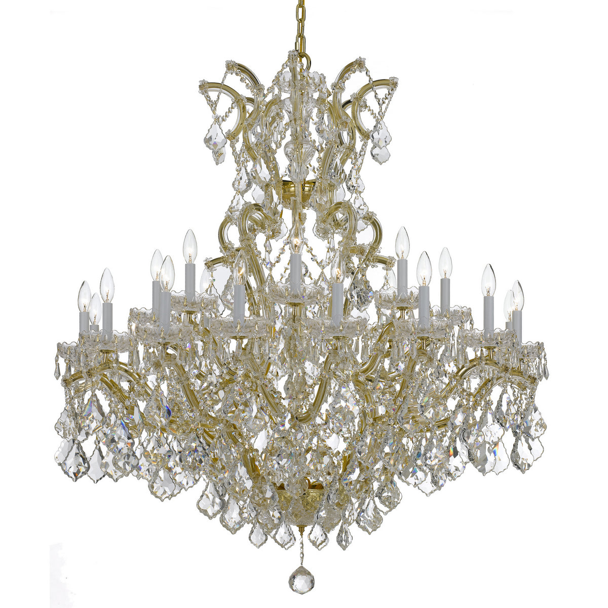 Maria Theresa 25 Light Chandelier in Gold