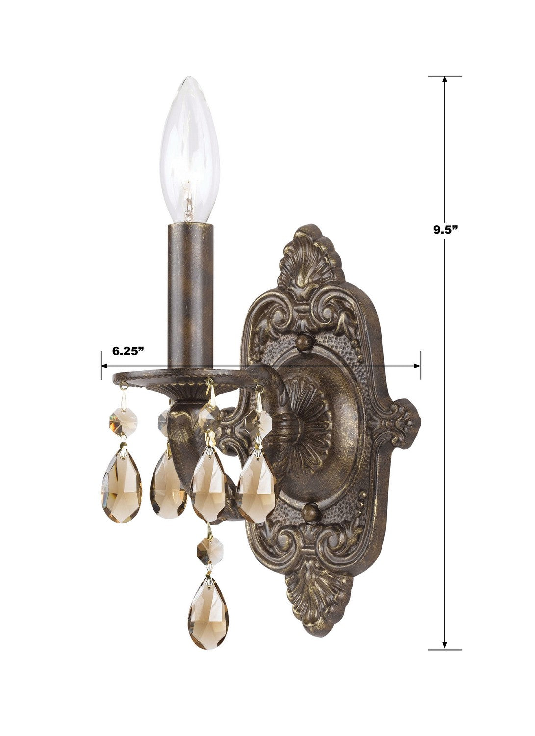 Paris Market One Light Wall Sconce in Venetian Bronze