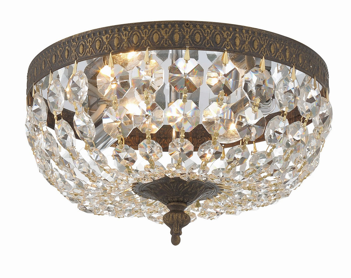 Waltham Two Light Flush Mount in English Bronze