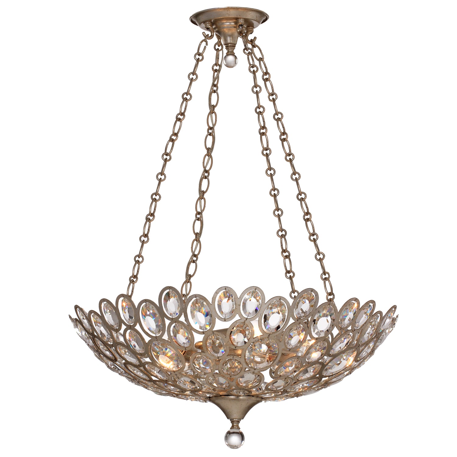 Sterling Five Light Chandelier in Distressed Twilight