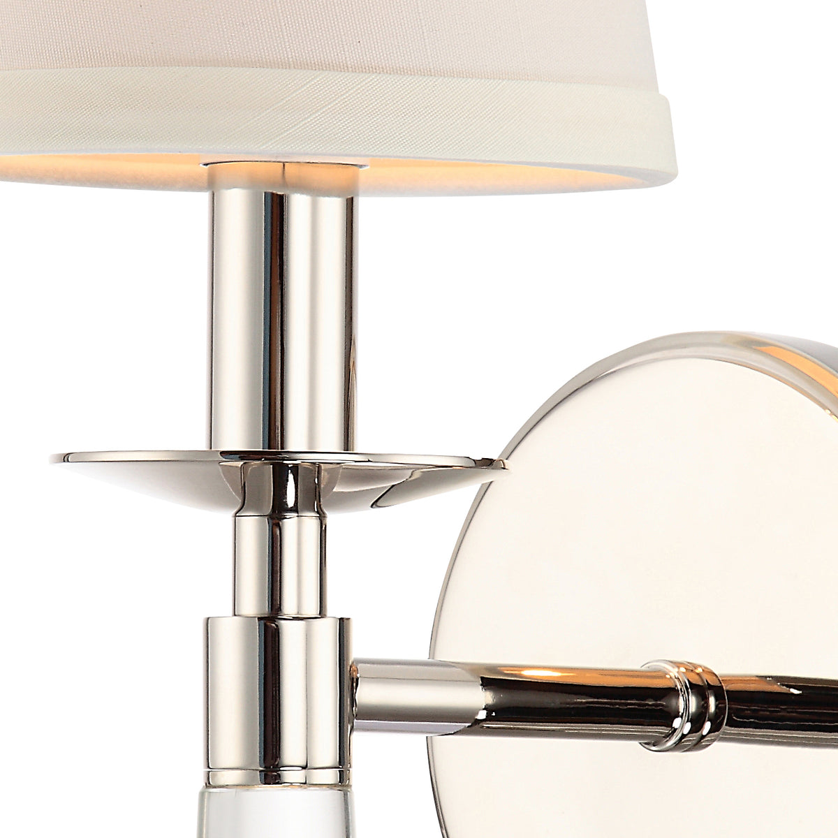 Baxter One Light Wall Sconce in Polished Nickel
