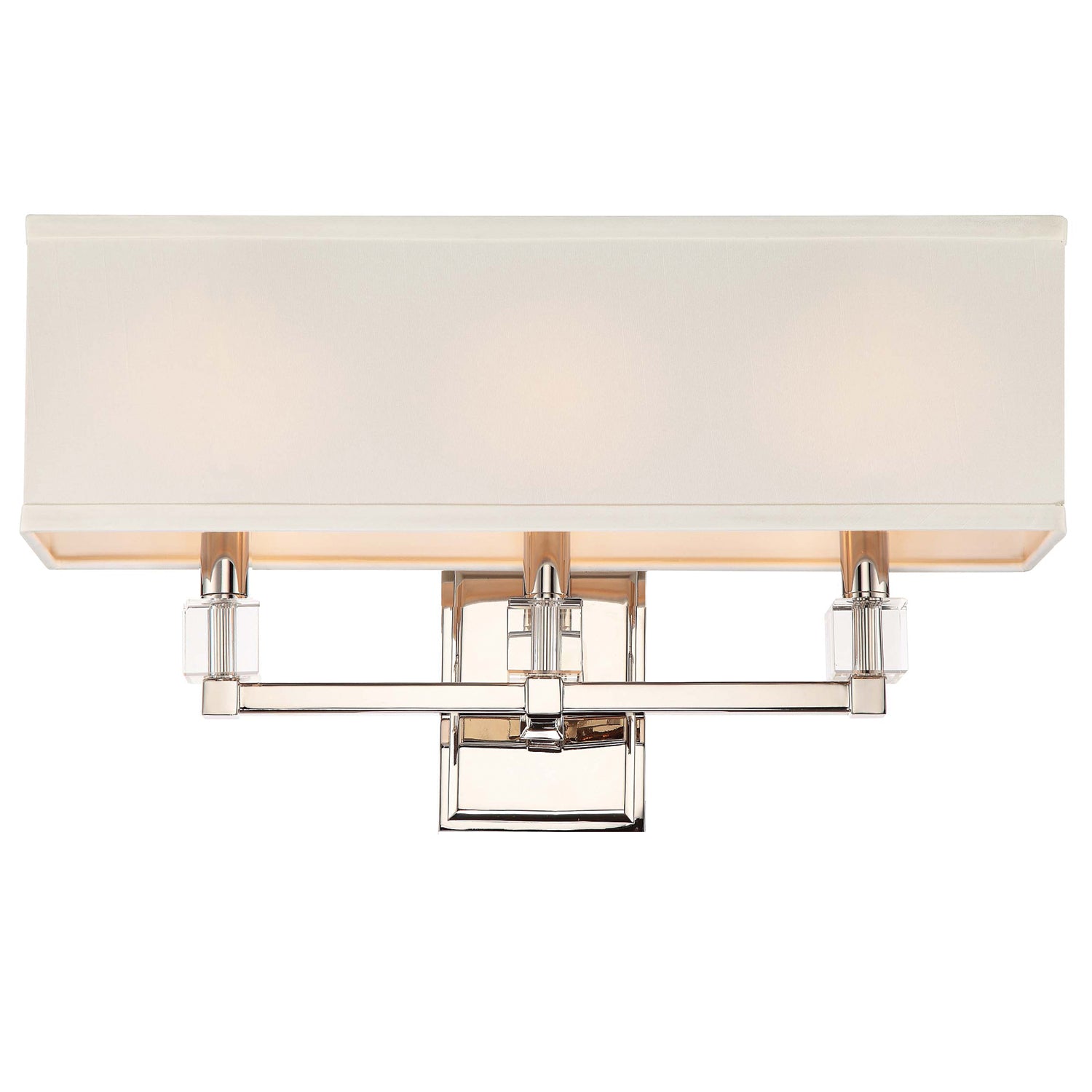 Dixon Three Light Bathroom Vanity in Polished Nickel