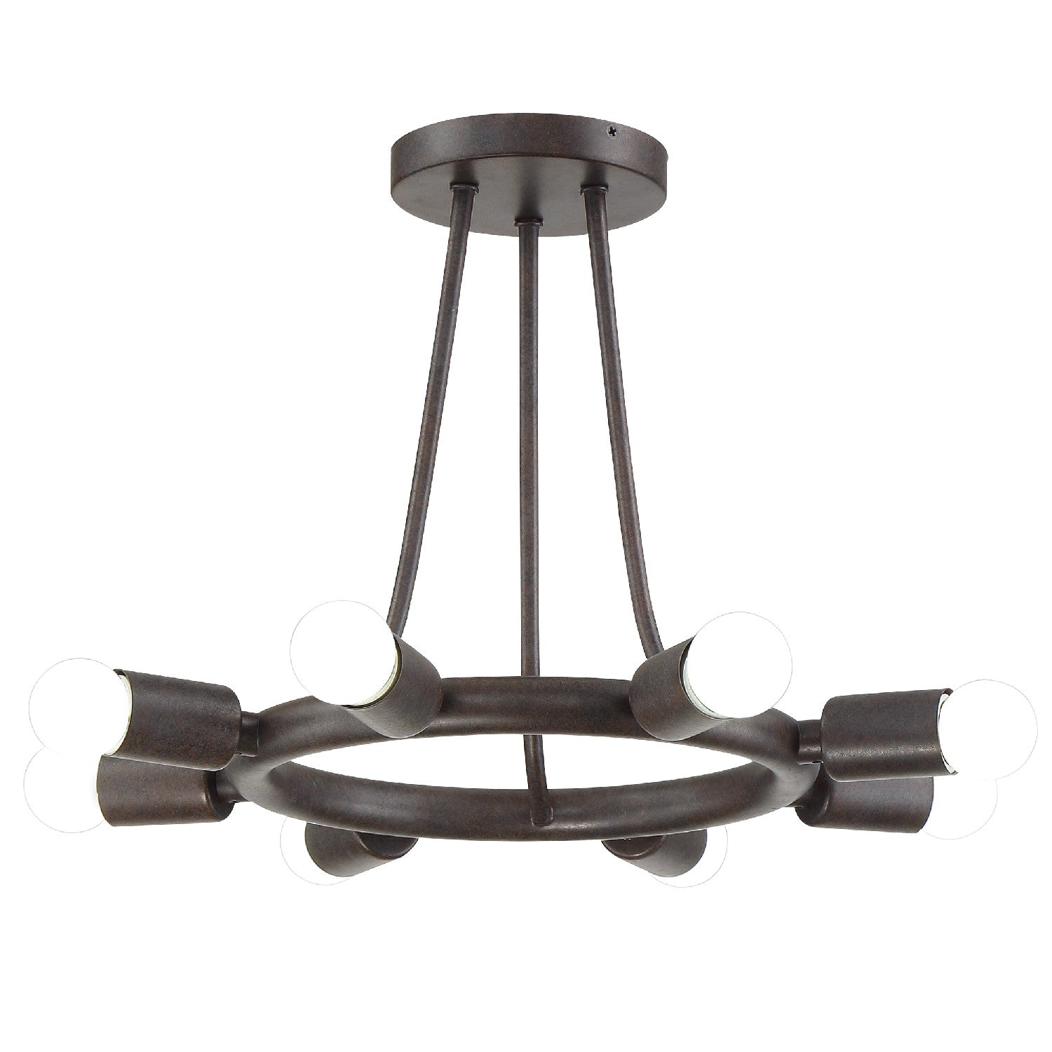 Dakota Eight Light Semi Flush Mount
