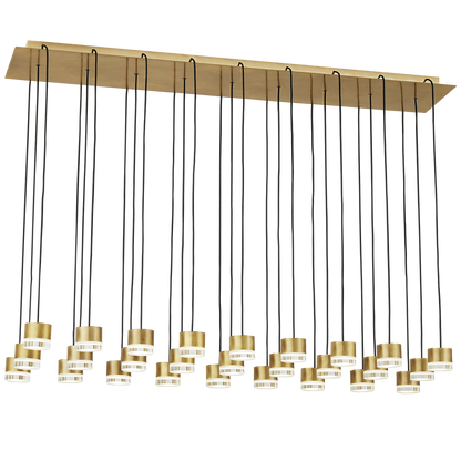 Lustre à pignon à 27 lumières