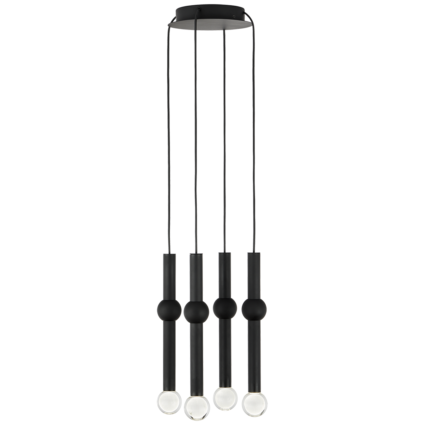 Guyed 4 Light Chandelier