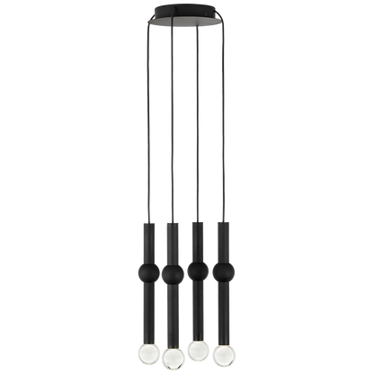 Guyed 4 Light Chandelier