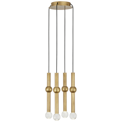 Guyed 4 Light Chandelier