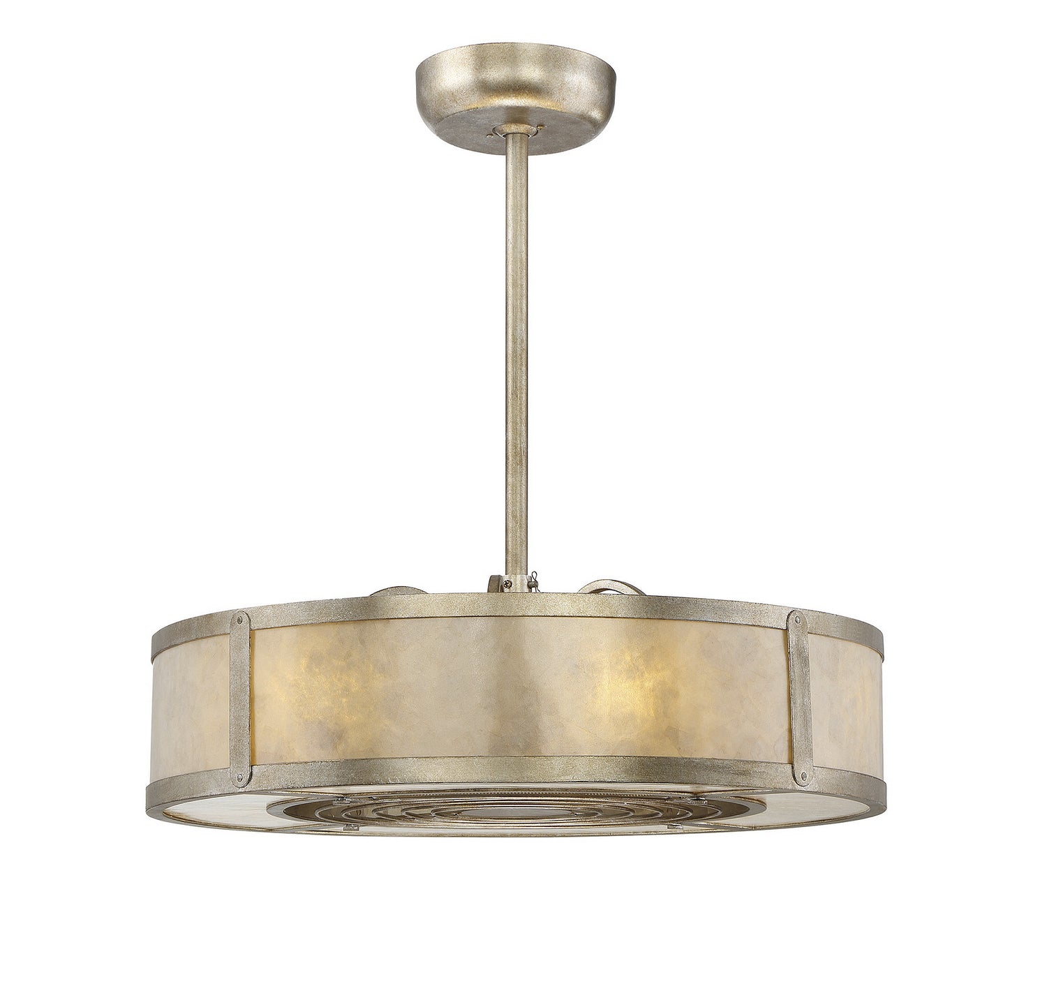 Vireo LED Fan D'Lier in Silver Dust