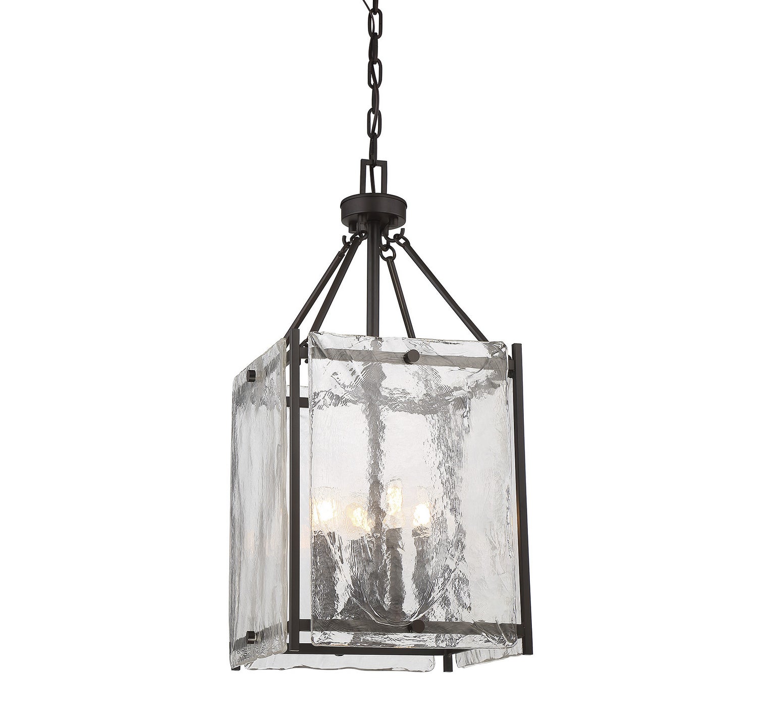 Glenwood Four Light Foyer Pendant in English Bronze