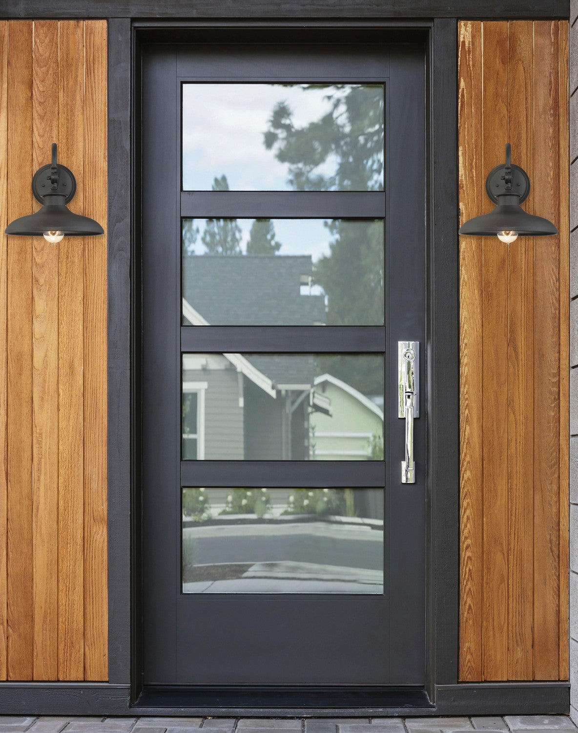 Applique murale Raleigh One Light noire