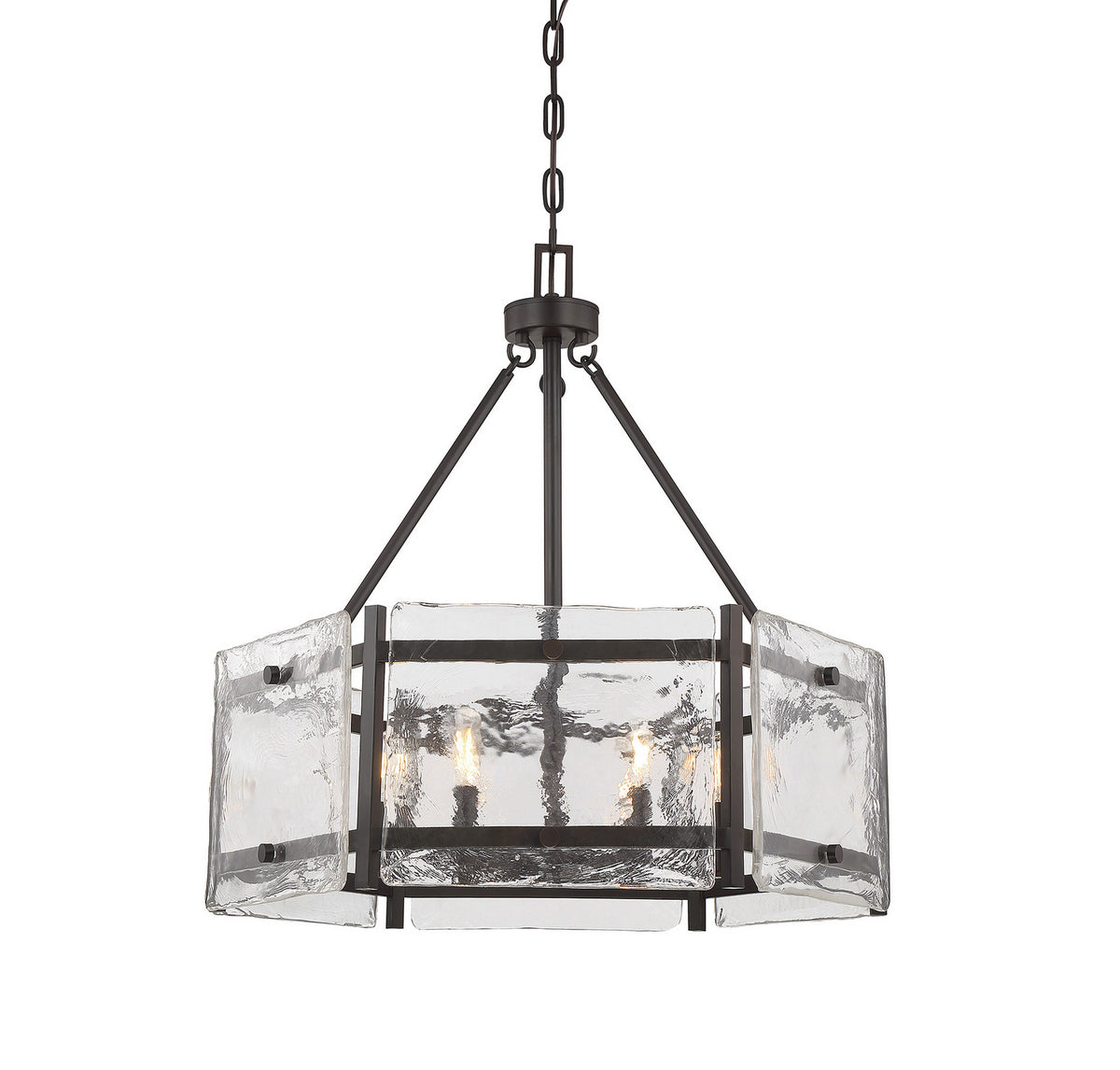 Glenwood Six Light Pendant in English Bronze
