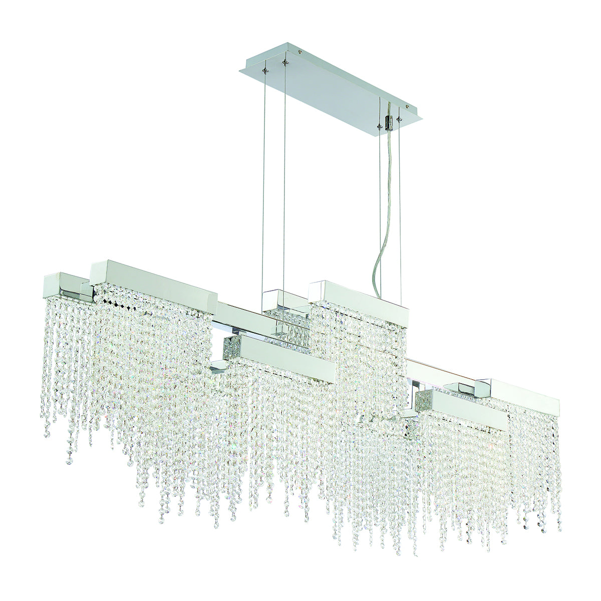 Rossi LED Linear Chandelier in Chrome
