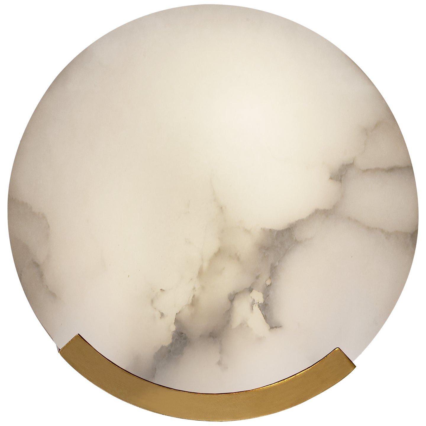 Melange Pill Form Sconce in Bronze with Alabaster