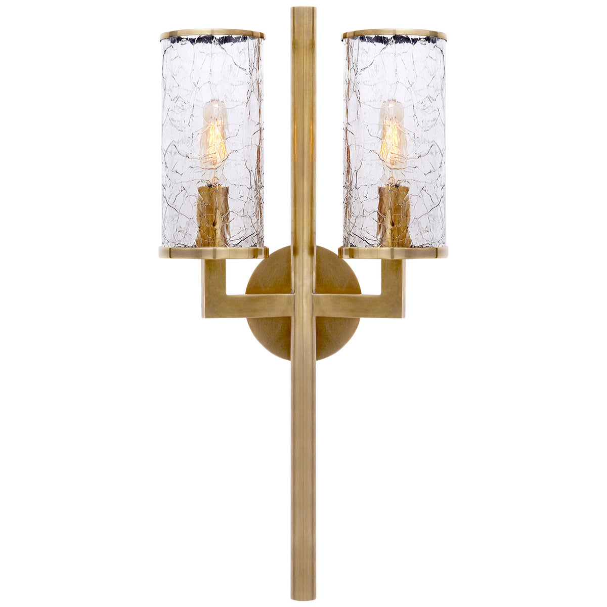 Liaison Two Light Wall Sconce in Antique-Burnished Brass