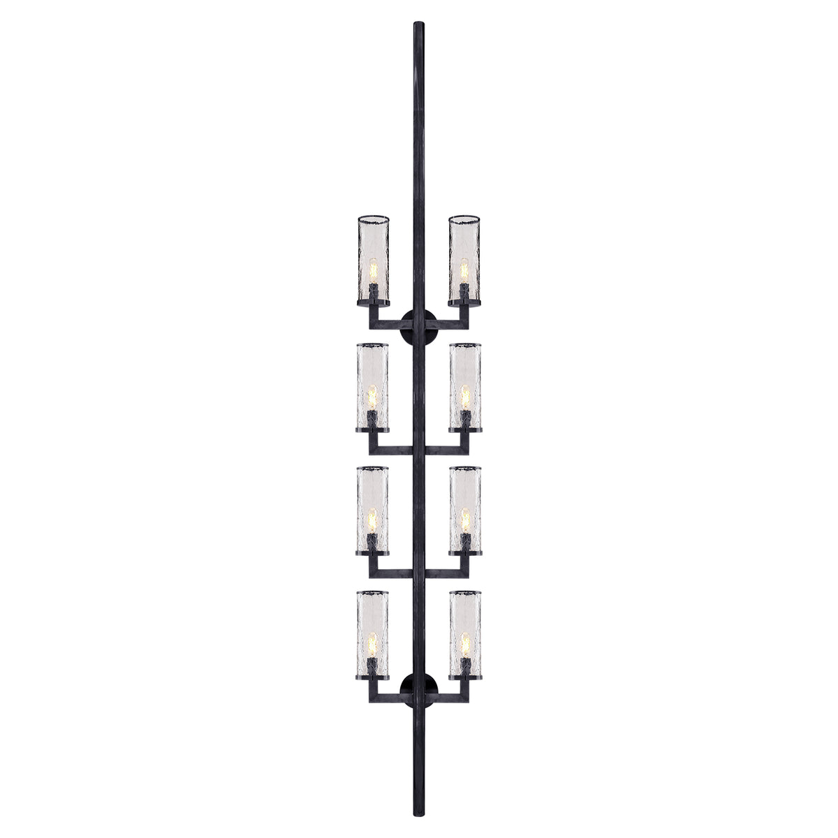 Liaison Eight Light Wall Sconce in Bronze
