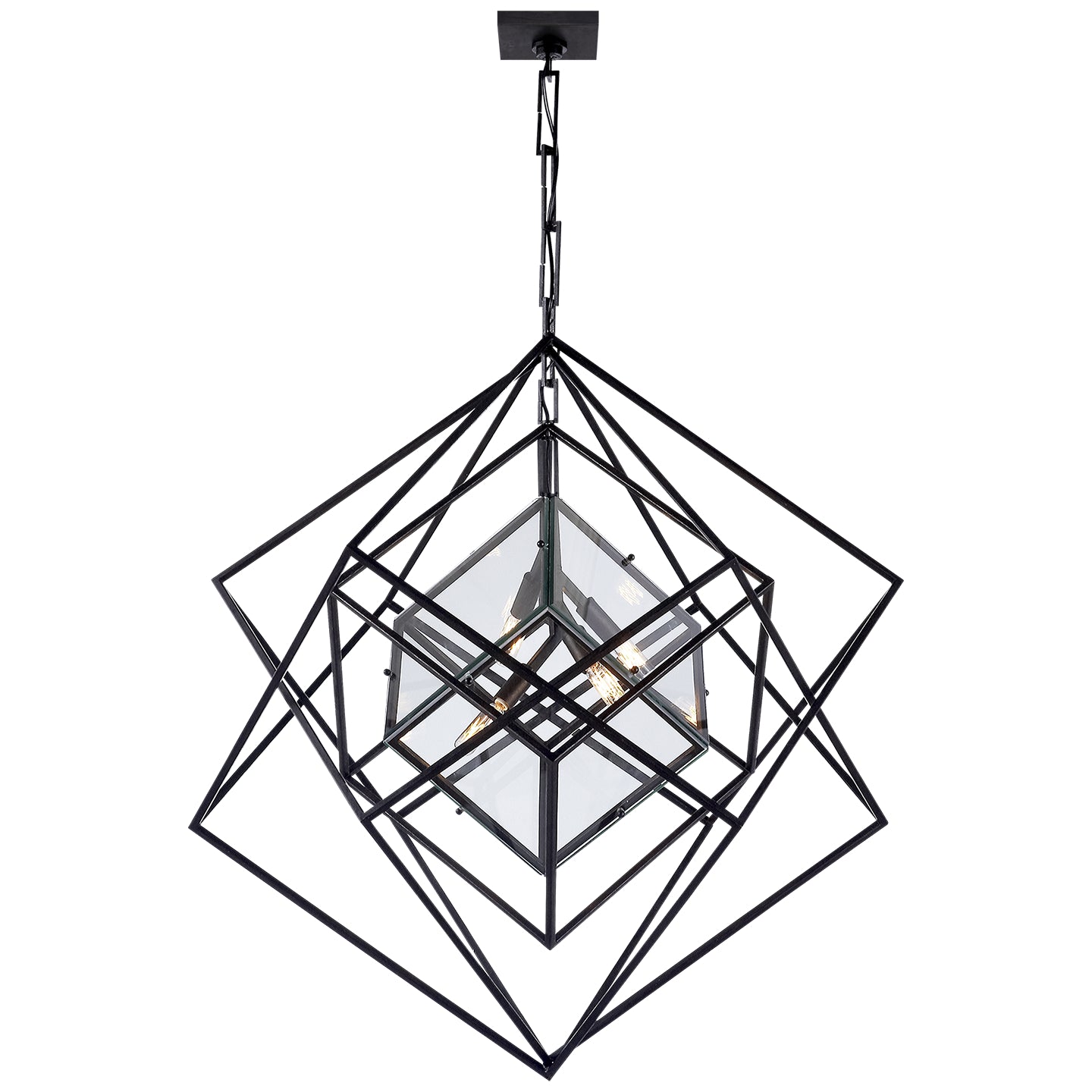 Cubist Four Light Chandelier