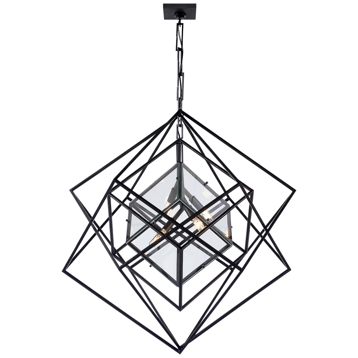 Cubist Four Light Chandelier
