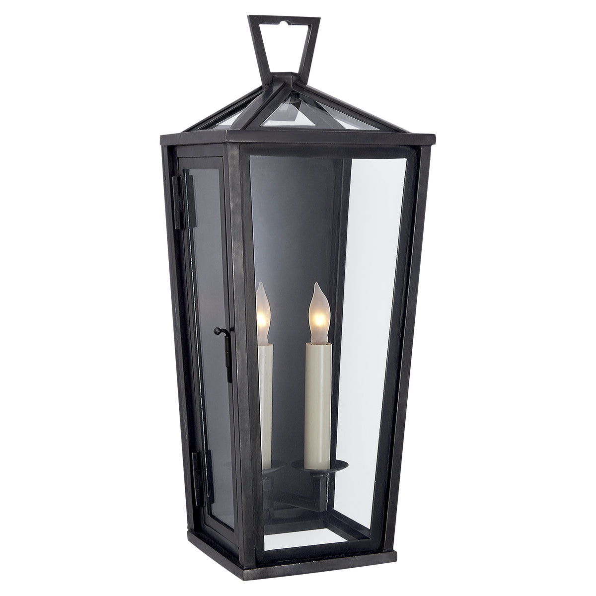 Darlana Outdoor Two Light Wall Lantern in Bronze