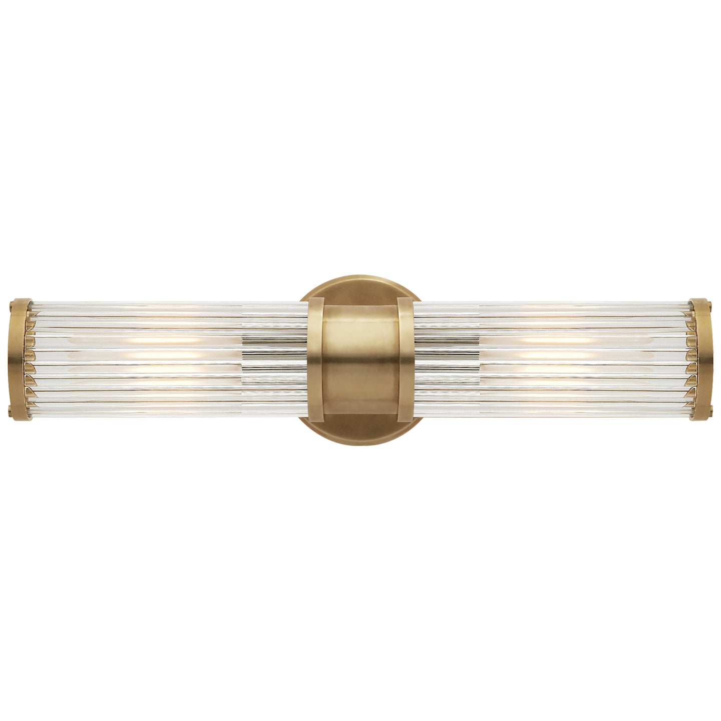Allen Double Light Sconce -Natural Brass