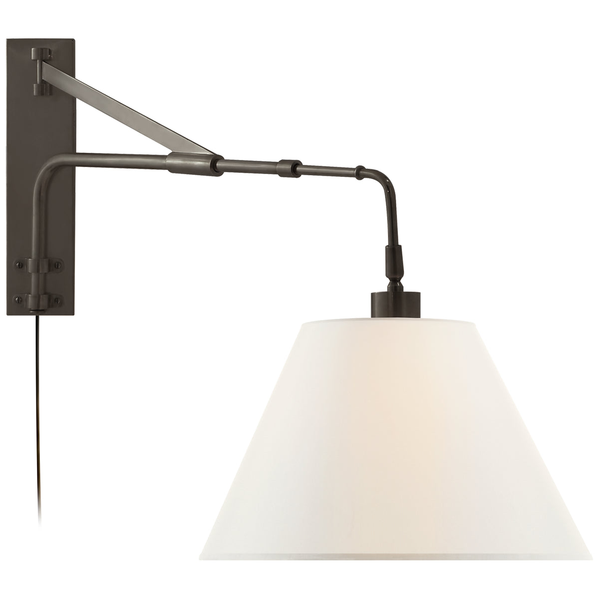 Brompton One Light Swing Arm Wall Lamp