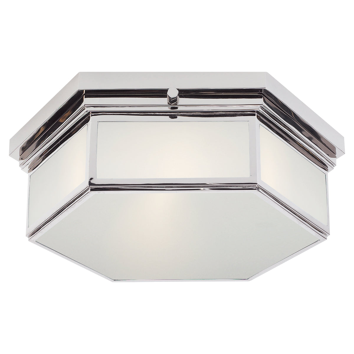 Berling Two Light Flush Mount in Polished Nickel
