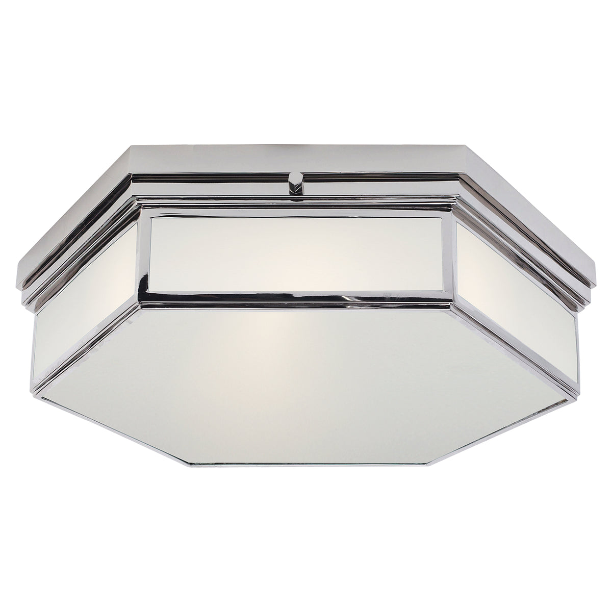 Plafonnier Berling à trois lumières en nickel poli