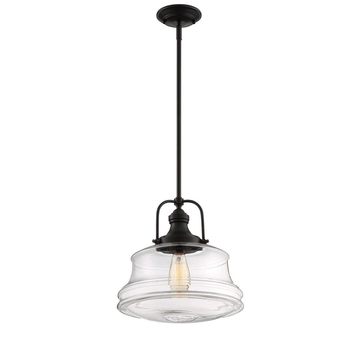 Garvey One Light Pendant in English Bronze