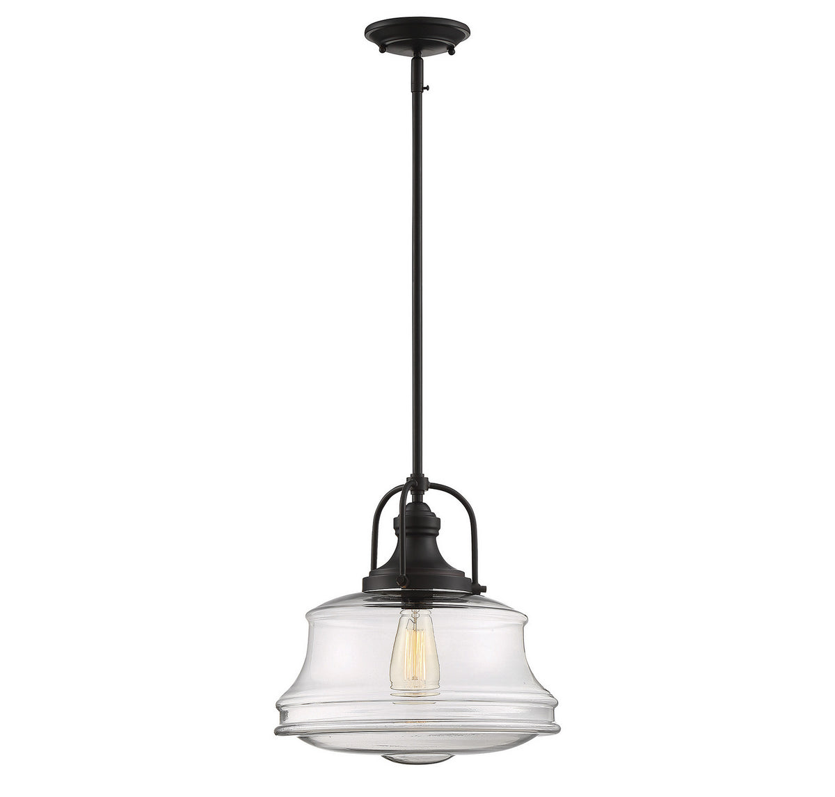 Garvey One Light Pendant in English Bronze