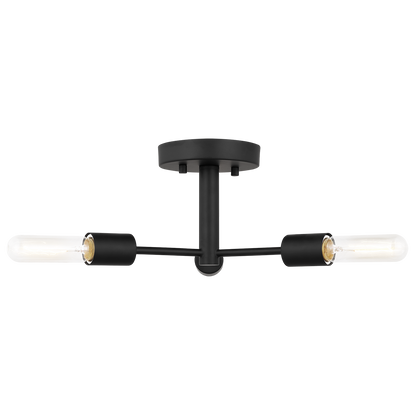 Axis Three Light Semi-Flush Mount