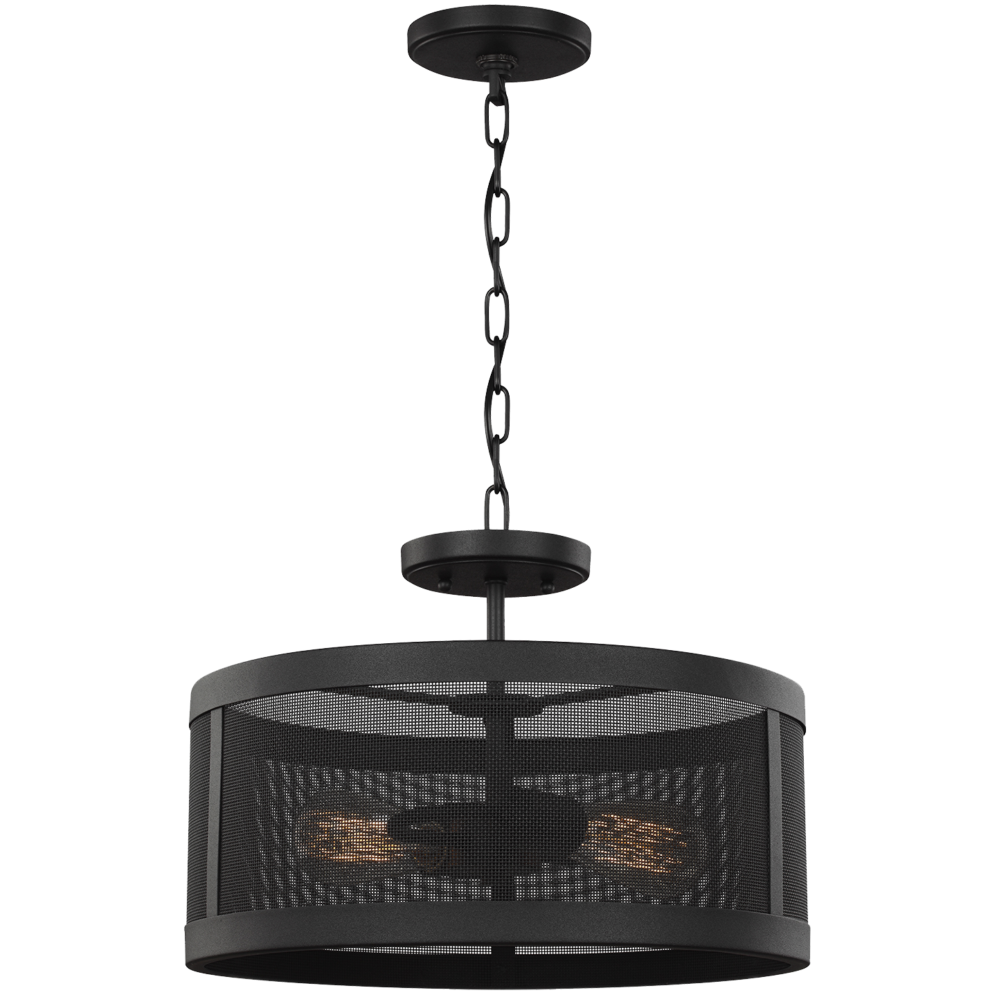 Gereon Two Light Semi-Flush Convertible Pendant