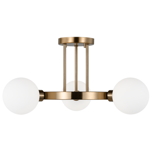 Clybourn Three Light Semi-Flush Mount