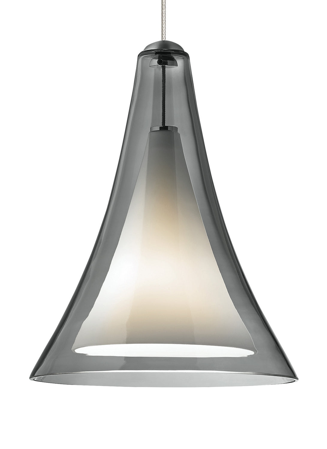Melrose One Light Pendant in Satin Nickel