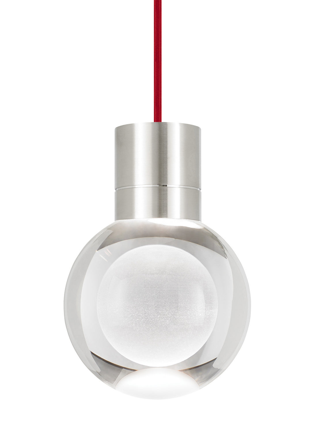 Mina LED Pendant in Satin Nickel